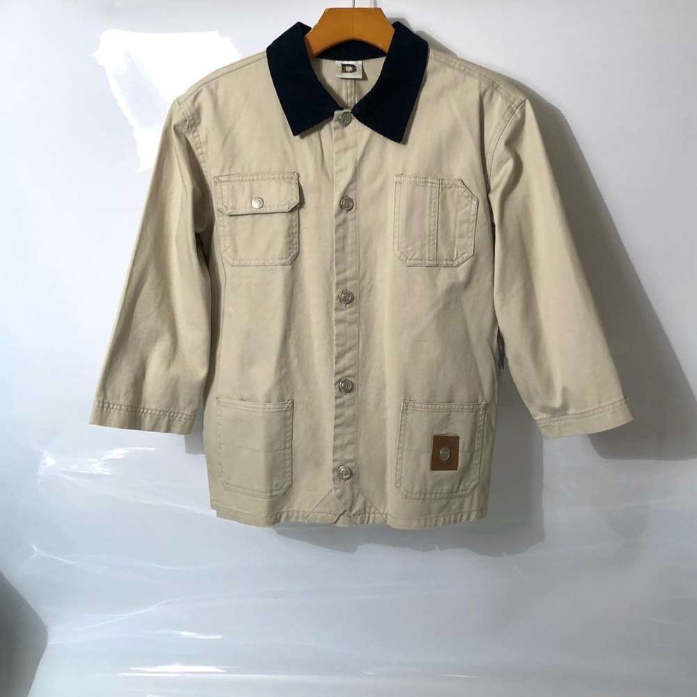 Dogwood Dungarees Khaki Button Down Lightweight Jacket Size 7 & 10
